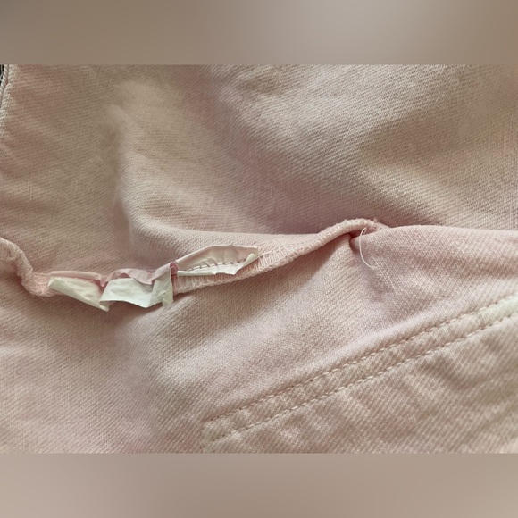 Zara Toddler Girl 12-18 months Light Pink Distressed Snap Jean Jacket - Picture 13 of 15